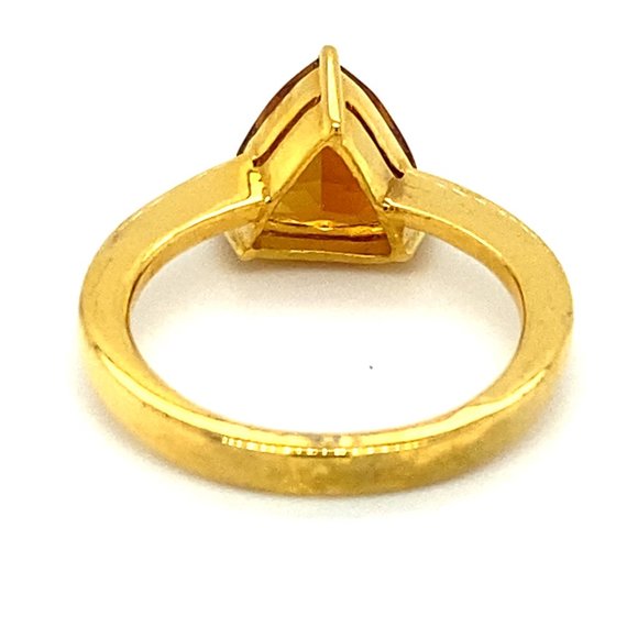 Certified Orange Tourmaline 2.75ct Solid 18K Ring - Picture 4 of 7